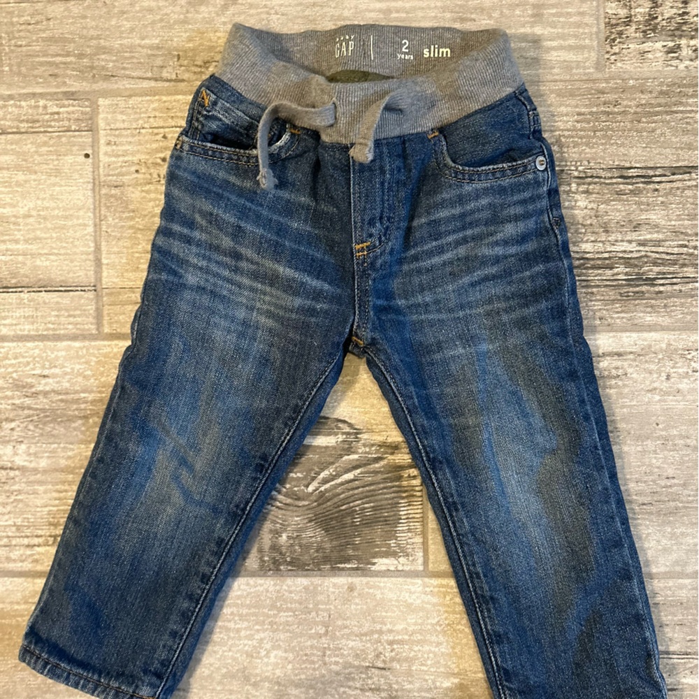 Gap kids lined denim.